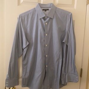 Banana Republic blue pinstripe dress shirt, L